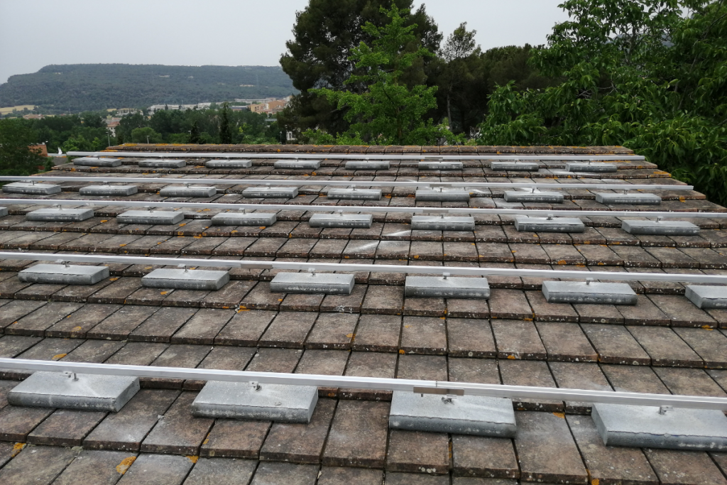 Estructura K2 Systems instal·lació fotovoltaica a Centelles