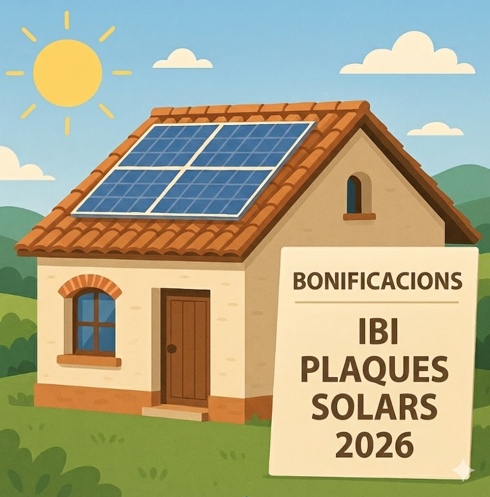 Bonificacions IBI plaques solars 2026