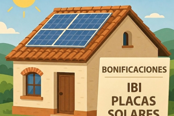 Bonificación ibi placas solares cataluña 2026